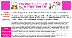 Desktop Screenshot of cocinasdejuguete.com