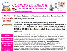 Tablet Screenshot of cocinasdejuguete.com